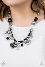 Cargar imagen en el visor de la galería, Charmed, I Am Sure - Black Necklace Set
