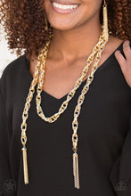 Cargar imagen en el visor de la galería, Scarfed for Attention - Gold Necklace Set
