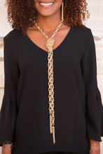 Cargar imagen en el visor de la galería, Scarfed for Attention - Gold Necklace Set