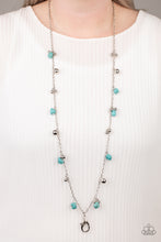 Cargar imagen en el visor de la galería, Both Feet On The Ground - Blue Lanyard Necklace Set