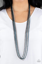 Carregar imagem no visualizador da galeria, Colorful Calamity - Blue Necklace Set