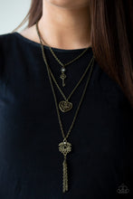 Cargar imagen en el visor de la galería, Love Opens All Doors - Brass Necklace Set