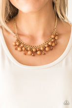 Cargar imagen en el visor de la galería, Tour de Trendsetter - Brown Necklace Set