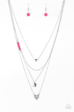 Cargar imagen en el visor de la galería, Gypsy Heart - Pink Necklace Set