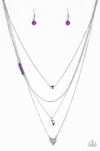 Cargar imagen en el visor de la galería, Gypsy Heart - Purple Necklace Set
