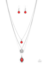 Cargar imagen en el visor de la galería, Tide Drifter - Red Necklace Set