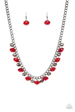 Cargar imagen en el visor de la galería, Runway Rebel - Red Necklace Set