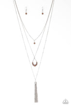 Cargar imagen en el visor de la galería, Be Fancy - Brown Necklace Set
