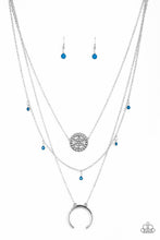 Cargar imagen en el visor de la galería, Lunar Lotus - Blue Necklace Set