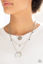 Cargar imagen en el visor de la galería, Lunar Lotus - Blue Necklace Set