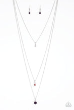 Cargar imagen en el visor de la galería, Crystal Chic - Purple Necklace Set