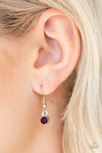 Cargar imagen en el visor de la galería, Crystal Chic - Purple Necklace Set