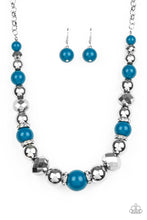 Load image into Gallery viewer, Weekend Party - Blue Necklace Set