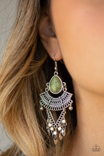 Load image into Gallery viewer, Vintage Vagabond - Green Earrings