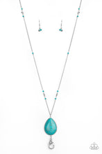 Carregar imagem no visualizador da galeria, Desert Meadow - Blue Lanyard Necklace Set