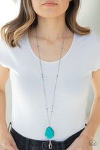 Carregar imagem no visualizador da galeria, Desert Meadow - Blue Lanyard Necklace Set