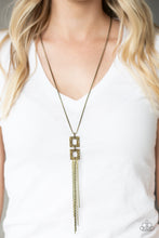 Cargar imagen en el visor de la galería, Times Square Stunner - Brass Necklace Set