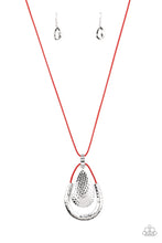 Cargar imagen en el visor de la galería, Texture Trekker - Red Necklace Set