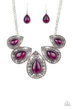 Cargar imagen en el visor de la galería, Opal Auras - Purple Necklace Set