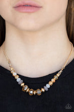 Cargar imagen en el visor de la galería, Turn Up The Tea Lights - Brown Necklace Set