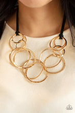 Cargar imagen en el visor de la galería, Spiraling out of COUTURE - Gold Necklace Set