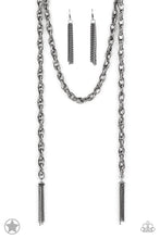 Cargar imagen en el visor de la galería, SCARFed for Attention - Gunmetal Necklace Set