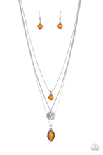 Cargar imagen en el visor de la galería, Tide Drifter - Orange Necklace Set