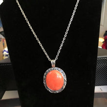 Cargar imagen en el visor de la galería, Stone Aura - Orange Necklace Set