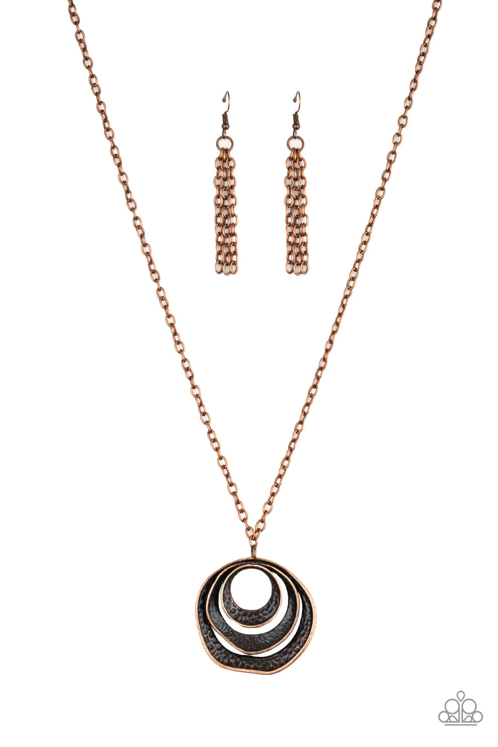 Breaking Pattern - Copper Necklace Set