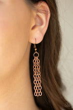 Load image into Gallery viewer, Breaking Pattern - Copper Necklace Set
