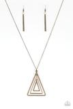 Cargar imagen en el visor de la galería, TRI Harder - Brass Necklace Set
