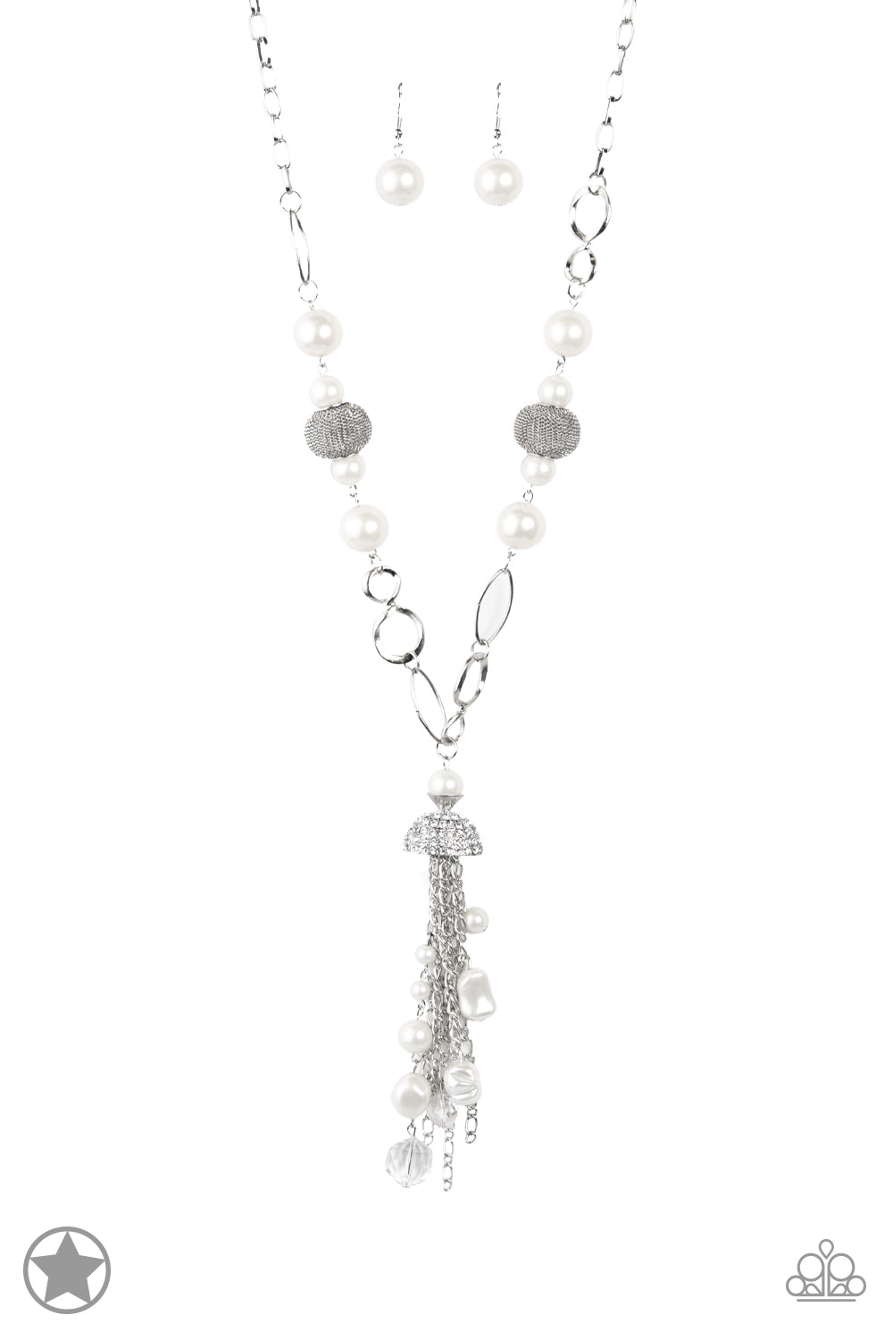 Designated Diva - White Necklace Set