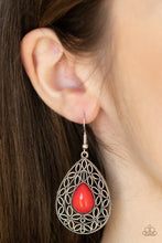 Carregar imagem no visualizador da galeria, Fanciful Droplets - Red Earrings
