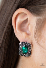 Cargar imagen en el visor de la galería, Young Money - Green Post Earrings
