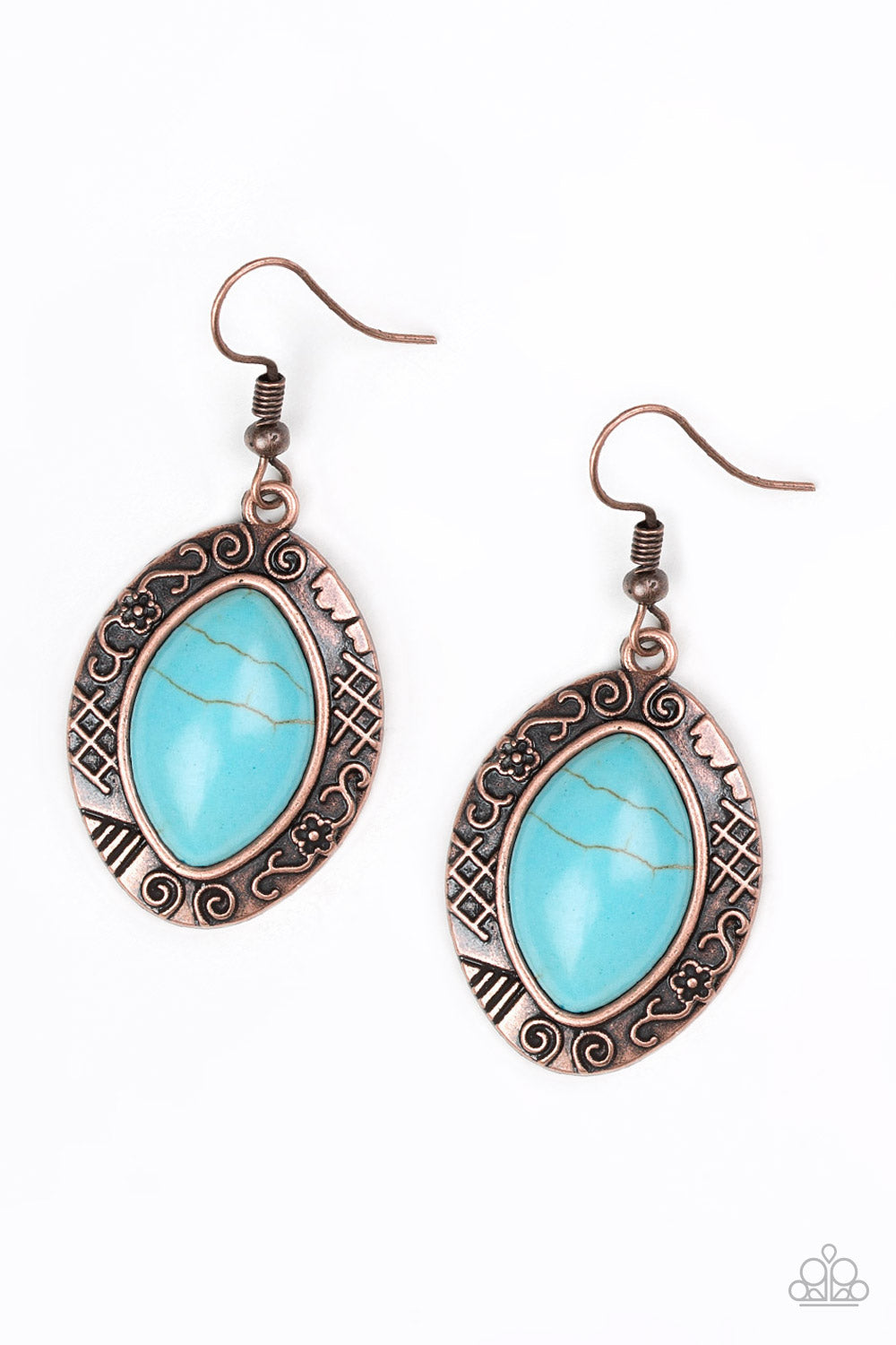 Aztec Horizons - Copper Earrings