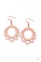 Load image into Gallery viewer, Modest Mandala - Copper Earrings
