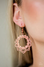 Load image into Gallery viewer, Modest Mandala - Copper Earrings
