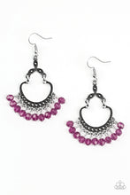 Load image into Gallery viewer, Babe Alert - Purple Earrings
