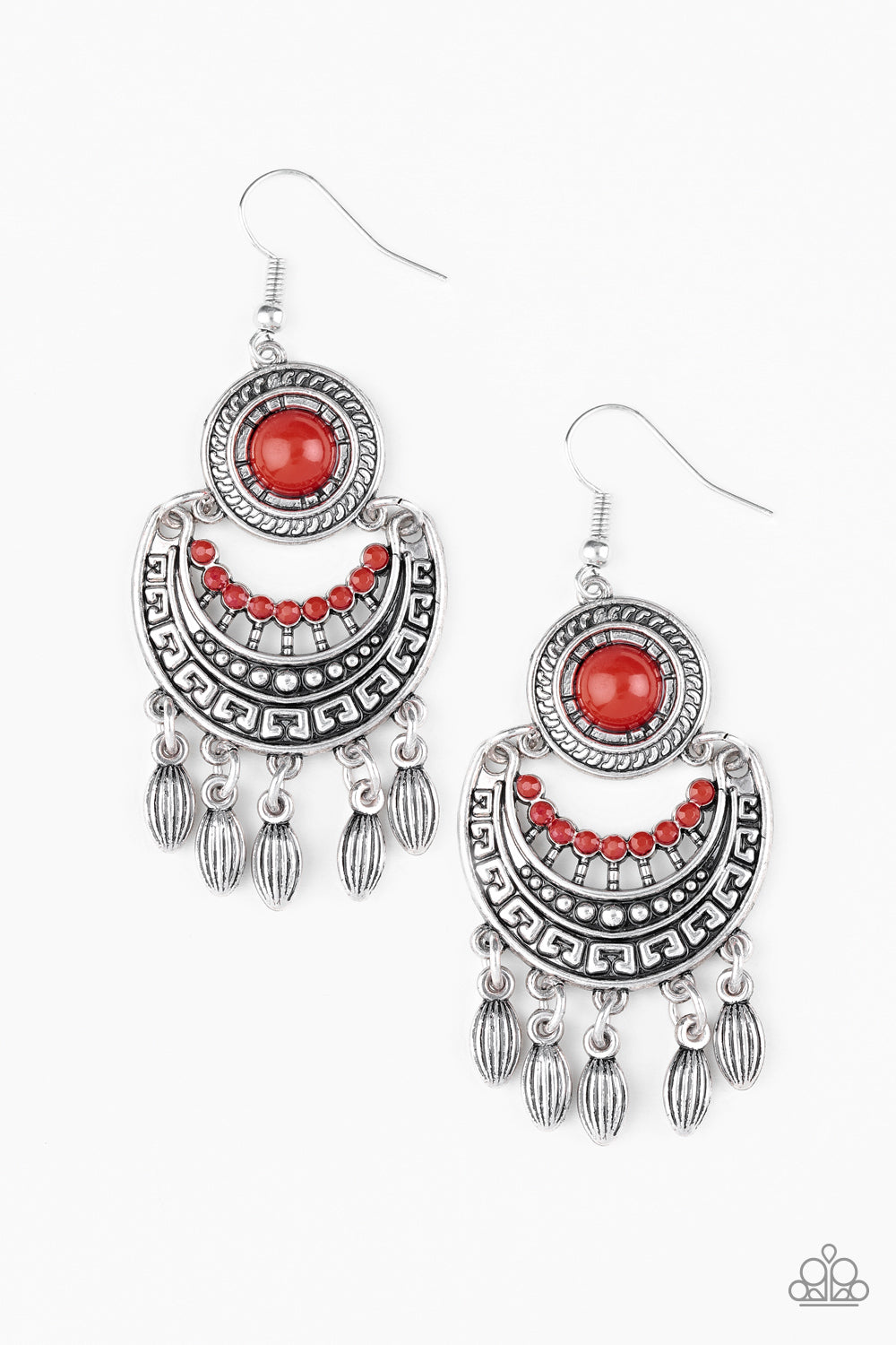 Mantra to Mantra - Red Earrings