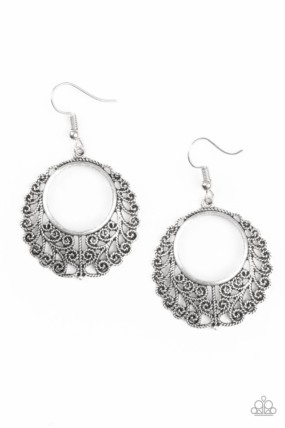 Grapevine Glamorous - Silver Earrings