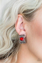 Load image into Gallery viewer, Glamorously Grand Duchess - Red Earrings
