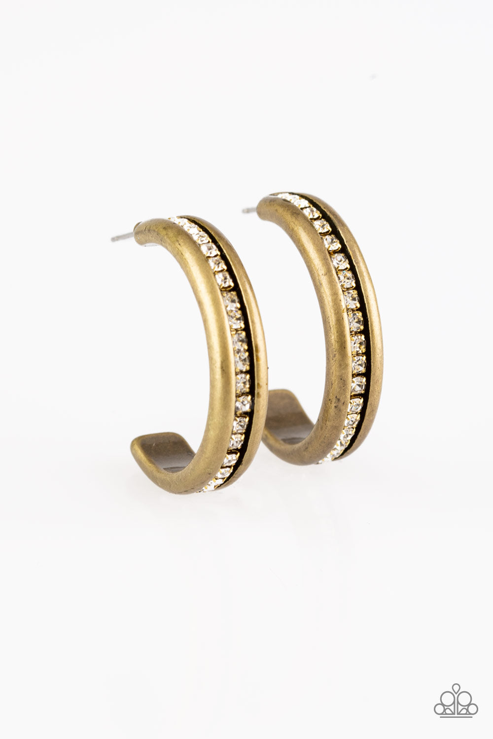 5th Avenue Fashionista - Brass Earrings