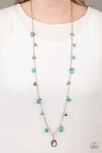 Load image into Gallery viewer, Both Feet On The Ground - Blue Lanyard Necklace Set
