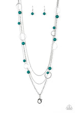 Load image into Gallery viewer, Beachside Babe - Green Lanyard Necklace Set

