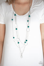 Load image into Gallery viewer, Beachside Babe - Green Lanyard Necklace Set
