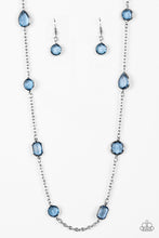 Cargar imagen en el visor de la galería, Glassy Glamorous - Blue Necklace Set
