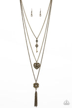 Load image into Gallery viewer, Love Opens All Doors - Brass Necklace Set
