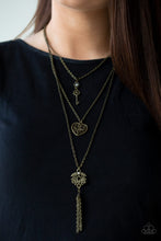 Load image into Gallery viewer, Love Opens All Doors - Brass Necklace Set
