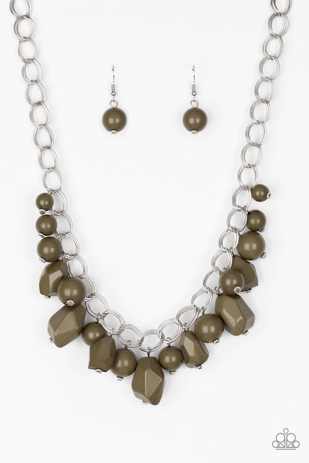 Gorgeously Globetrotter - Green Necklace Set