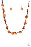Cargar imagen en el visor de la galería, Waikiki Winds - Orange Necklace Set
